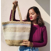 Jute tote bag- sturdy, multipurpose, biodegradable